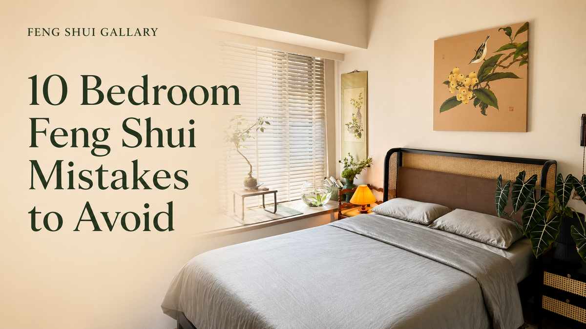 Warm bedroom illustrating ten Feng Shui layout mistakes to avoid