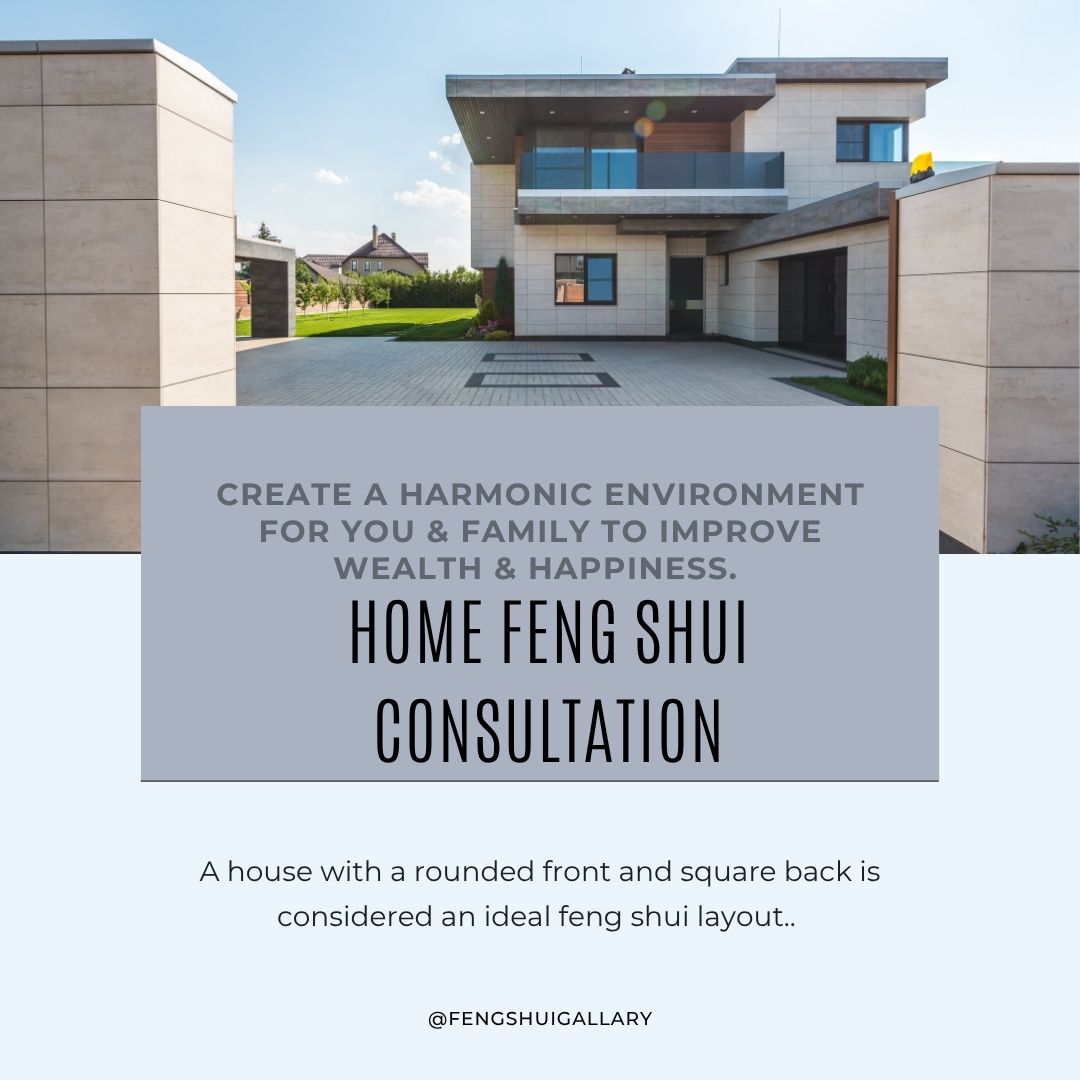 A house with a rounded front and a square back-good fengshui advice