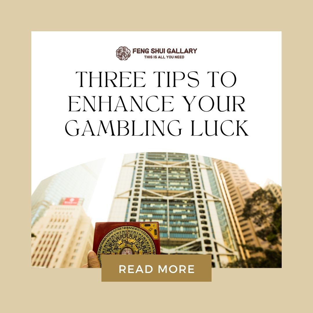 Feng shui gambling luck guide featuring a luopan compass in a city setting