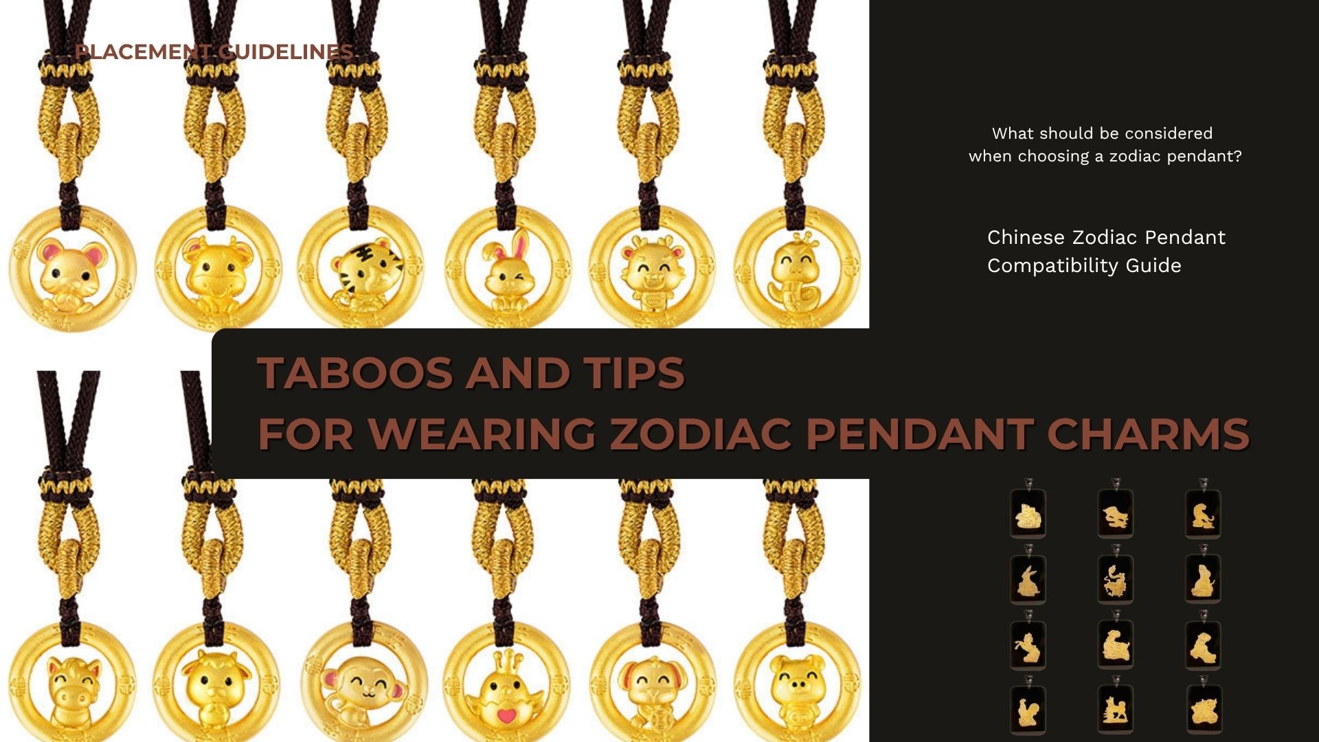 Taboos and Tips for Wearing Zodiac Pendant Charms