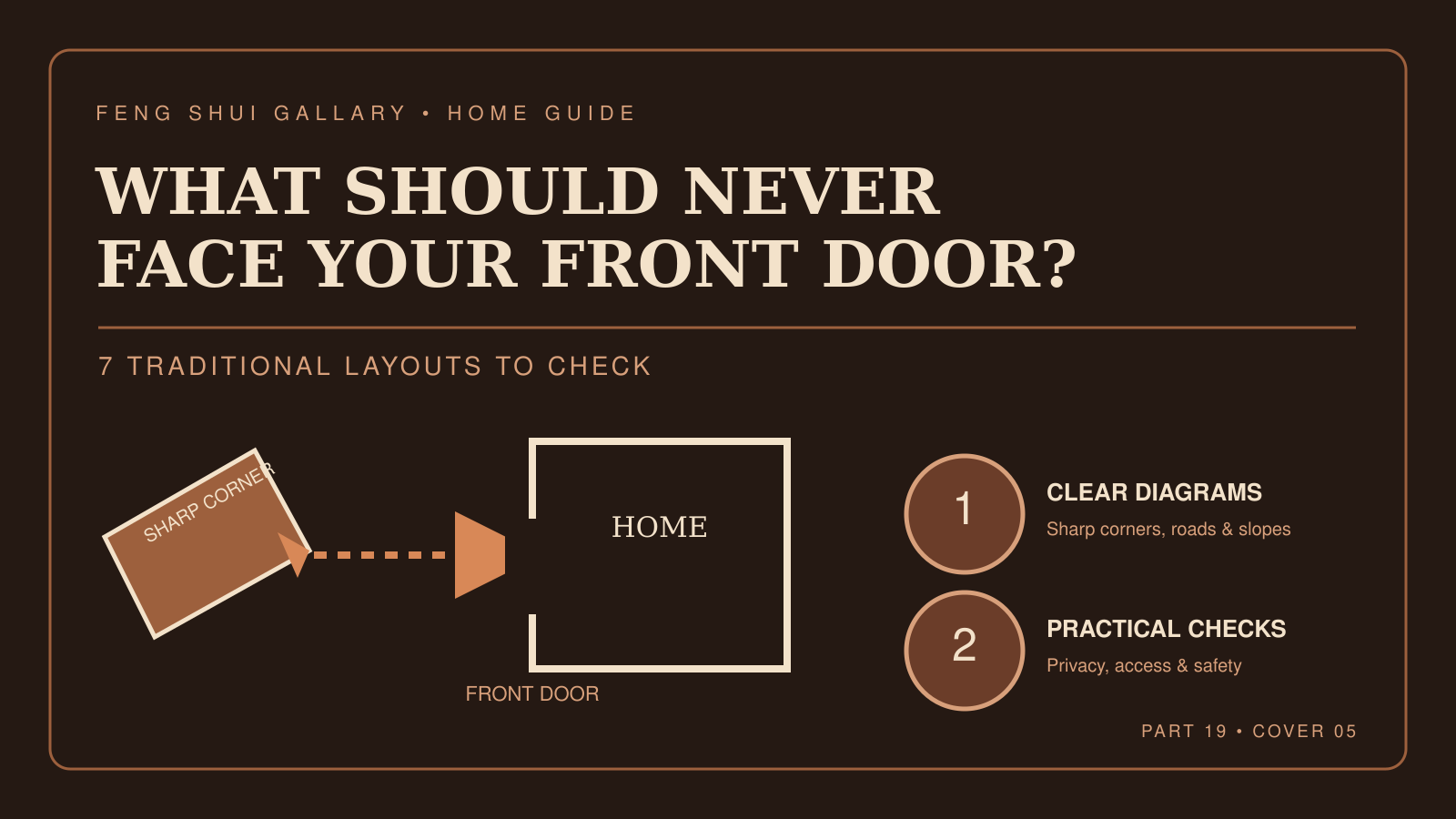 What should never face your front door? Seven Feng Shui layouts to check