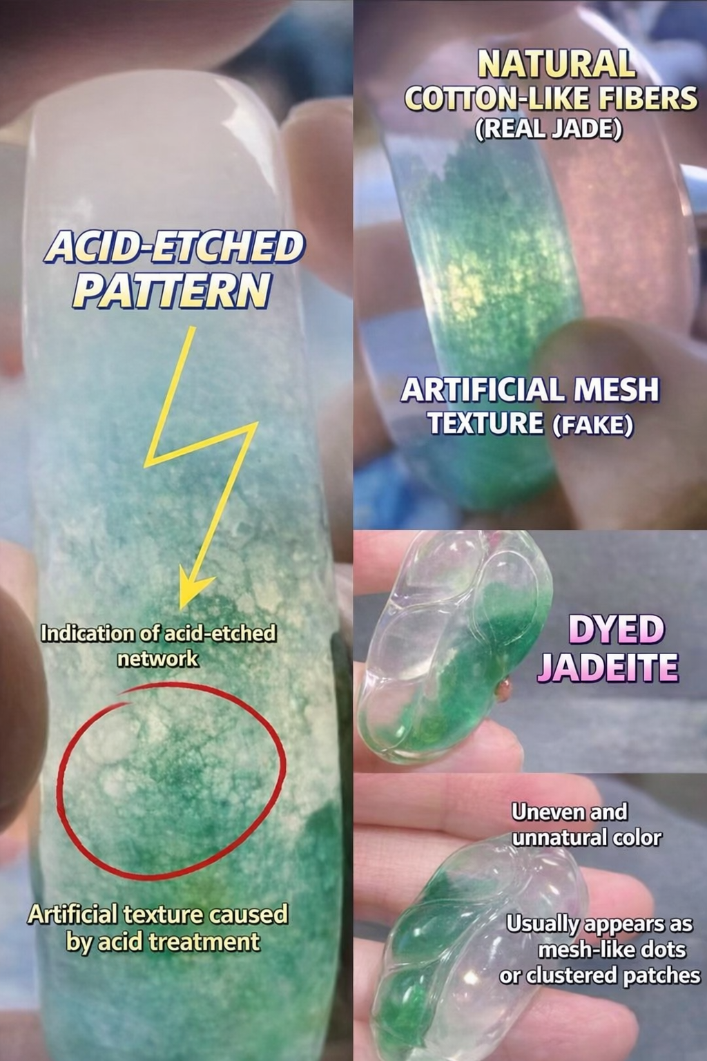 Jadeite Basics Understanding Acid-Etched Network Patterns