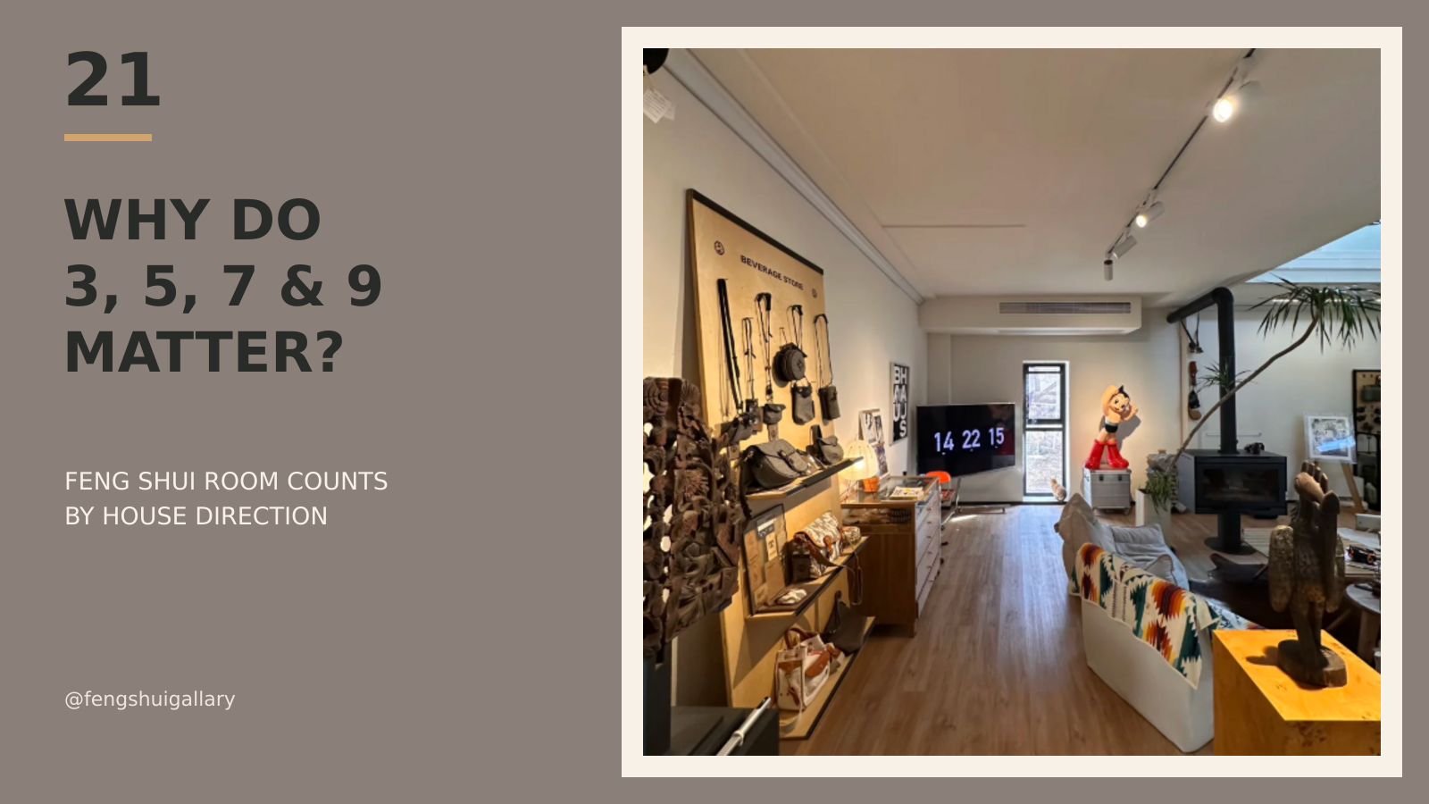 Traditional Feng Shui room counts by house direction