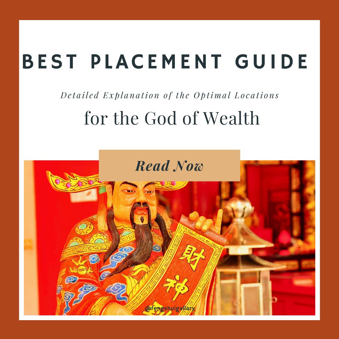 Chinese God of Wealth statue featured in a 2024 feng shui placement guide