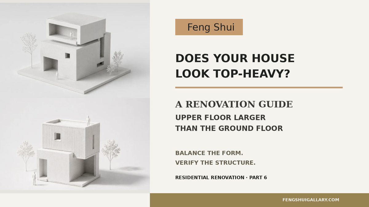Two architectural models comparing upper floors larger than their ground floors