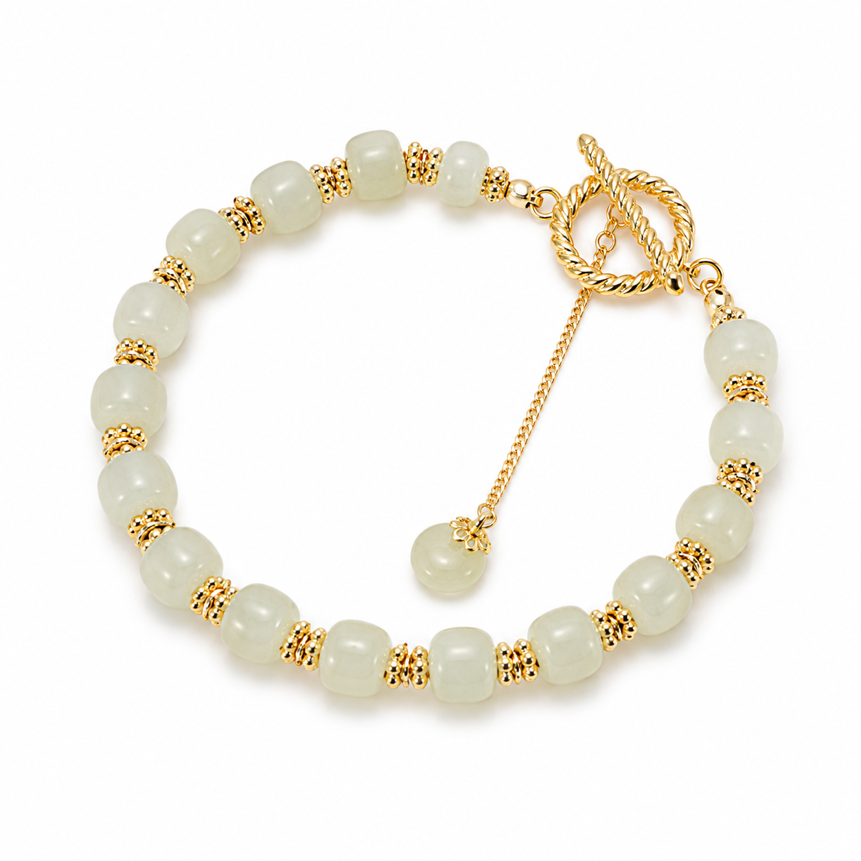 Hetian Jade Bracelet-Double Happiness