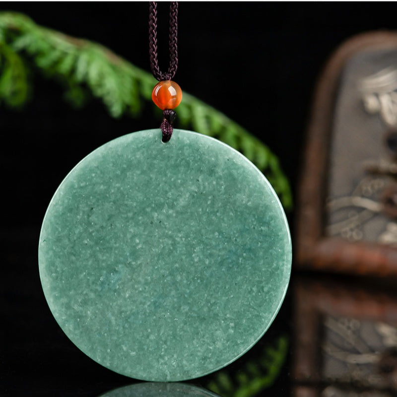 Soaring Fortune Jade Horse Pendant Necklace