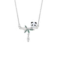 Panda Bamboo Silver Necklace – Gentle Joy, Timeless Charm