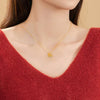 Gold Rocking Horse Fortune Necklace — luck, abundance, momentum