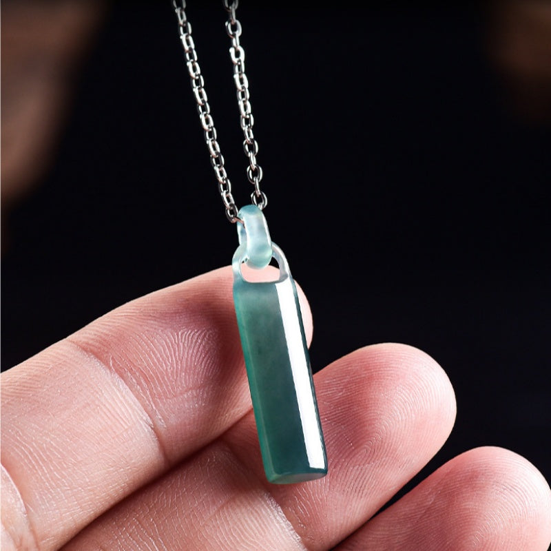 Jade Peace Pillar Necklace-Connection That Endures