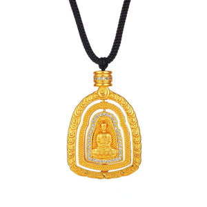 Gold Tathagata Buddha Pendant-Protection&Healing