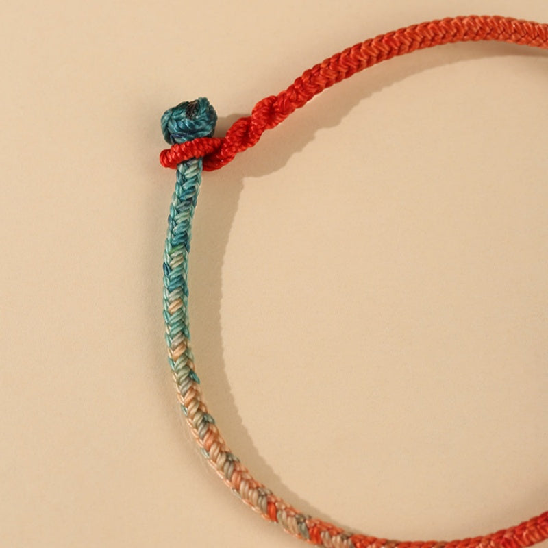 Tai Sui Protection Red String Bracelet for Auspicious Energy-Traditional Hand-Woven