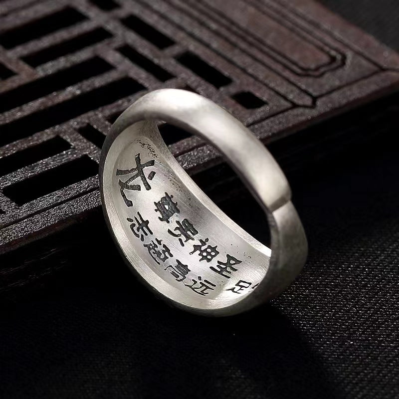 990 Pure Silver 12 Chinese Zodiac Ring-Good Luck Protection