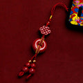 Steady Blessings-Cinnabar Peace Buckle Phone & Car Key Charm