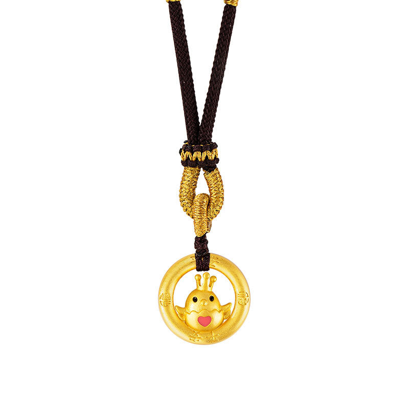Twelve Gold Zodiac Peace-Guard Amulet Necklace Series
