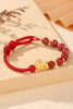 Pixiu Baby Bracelet with Cinnabar & Hetian Jade–Fortune Peace & Protection