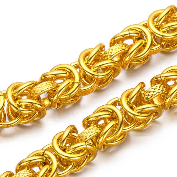 24k Gold Doppeldrachen-Wohlstandsarmband