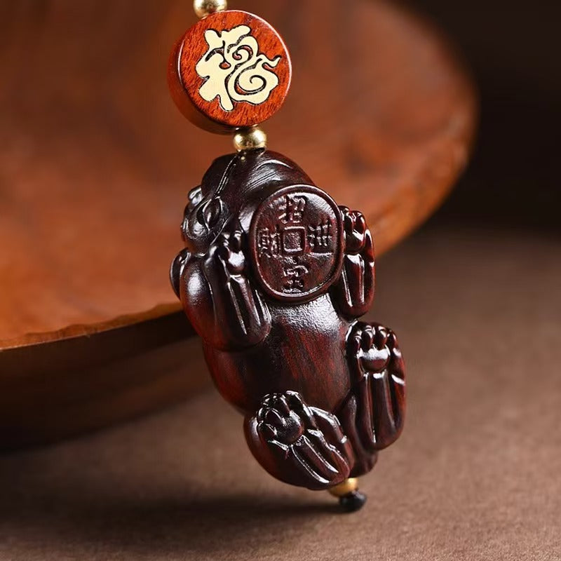 Sandalwood Pixiu Auto Keychain-Protection&Wealth
