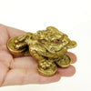 Seven-Star Money Toad – Solid Brass Fortune Figurine for Wealth & Prosperity