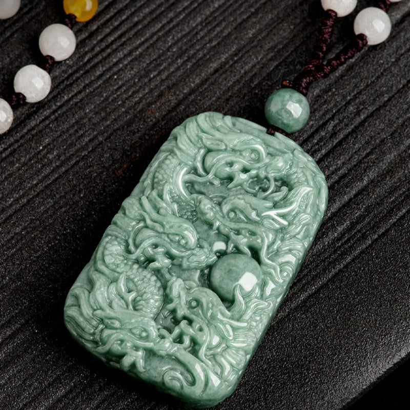 Imperial Power Nine-Dragon Guardian Jade Pendant for Authority, Protection & Lifelong Fortune