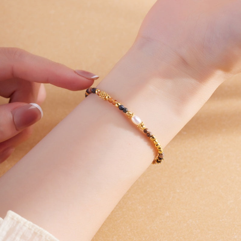 Pietersite Pearl Bracelet-A Moment of Stillness