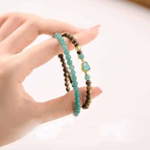 Calabash Sandalwood 2 Wrap Bracelet-Wealth and Prosperity