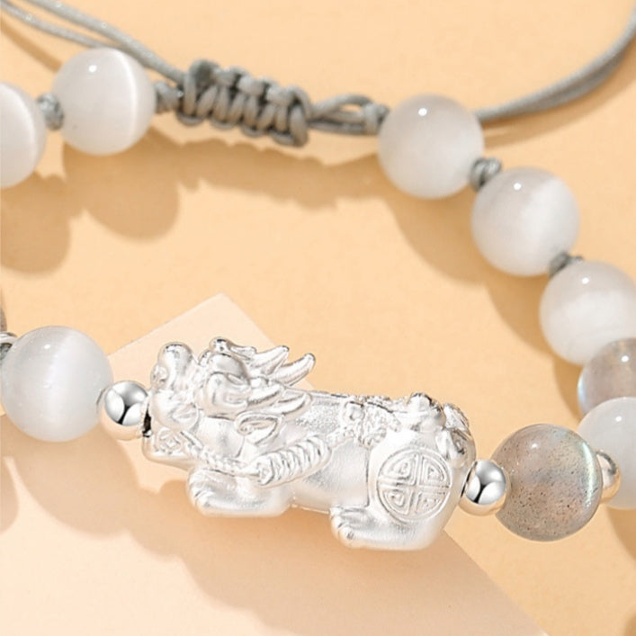 Good Fortune Pixiu Cord Couple Bracelet-Welcoming Abundance