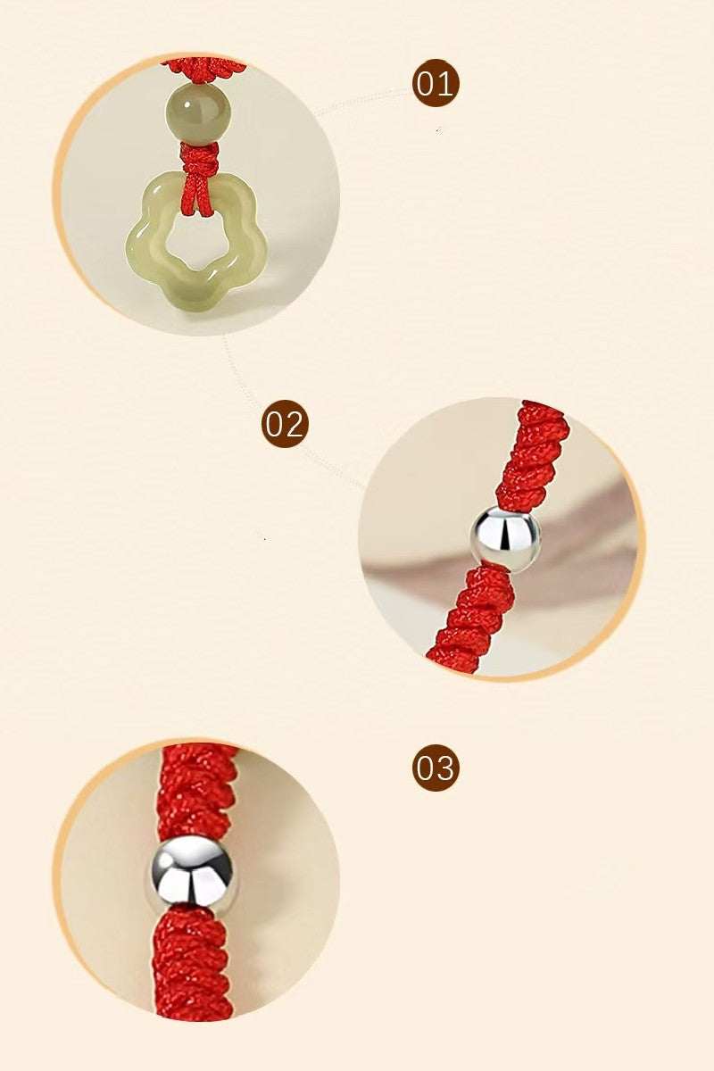 Four Leaf Clover Hetian Jade Necklace-Faith & Hope