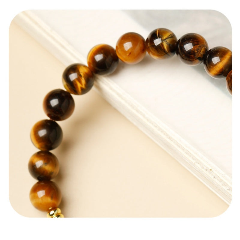 Grounded Fortune-Tiger’s Eye & Red Agate Bracelet