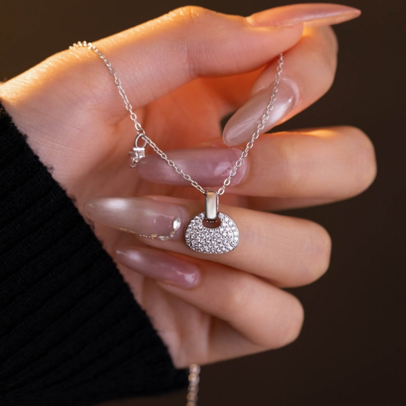 Sterling Silver Purse Necklace-A Little Everyday Sparkle