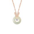 Butterfly Nephrite Jade Necklace-Peace and Happiness
