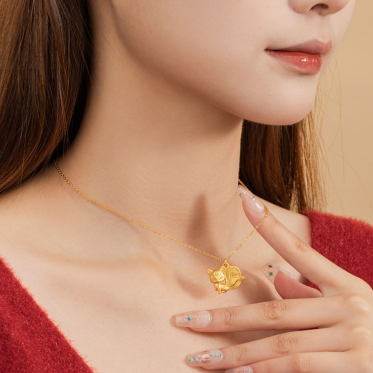 Nine Tail Fox Necklace-Love & Wisdom