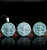 Grade A Blue Jadeite Dragon Pendant – Bold Ice Variety Jade Necklace for Men