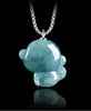 Grade A Blue Jade Monkey Lucky Pendant – Zodiac Charm of Wit and Vitality