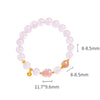 Pink Crystal Pixiu Bracelet–Fortune, Love & Graceful Energy