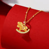 Gold Rocking Horse Fortune Necklace — luck, abundance, momentum