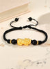 Golden Pixiu Couple String Bracelets – Lucky & Protection Red and Black String Set