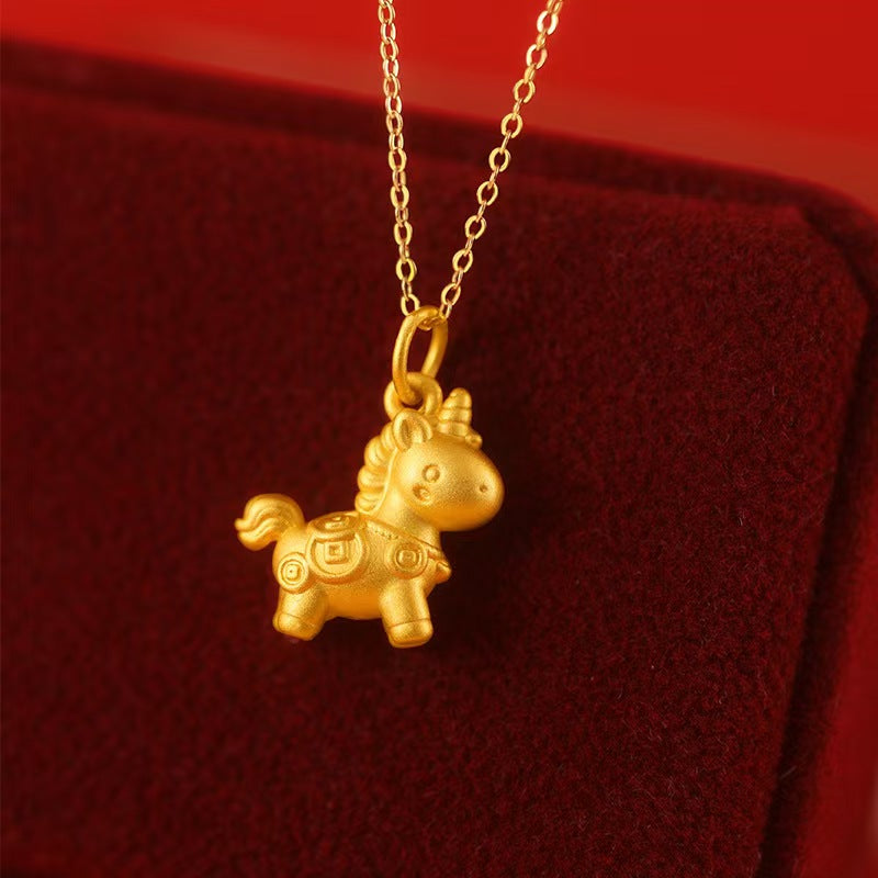 Lucky Little Horse Necklace – Wealth Courage & Instant Good Fortune