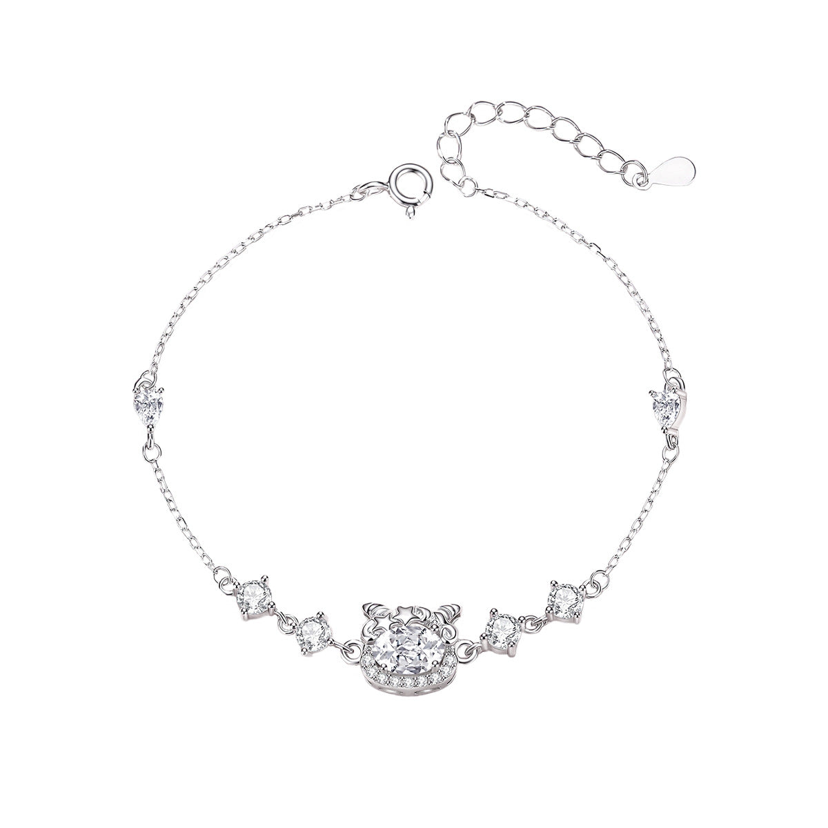 Good Wishes-Lamb & Star Sterling Silver Jewelry Set