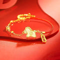 2026 Zodiac Horse Jade & Gold Bracelet –Wealth Comes Swiftly Red Cord Edition