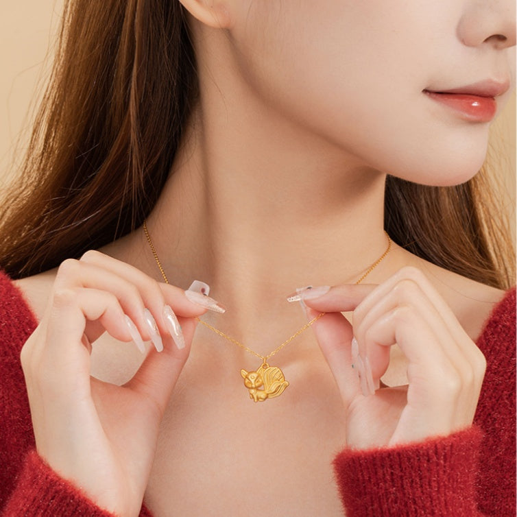 Nine Tail Fox Necklace-Love & Wisdom