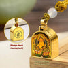 Tibetan Mini Gau Box Pendant-Stainless Steel Spiritual Amulet with Adjustable Cord