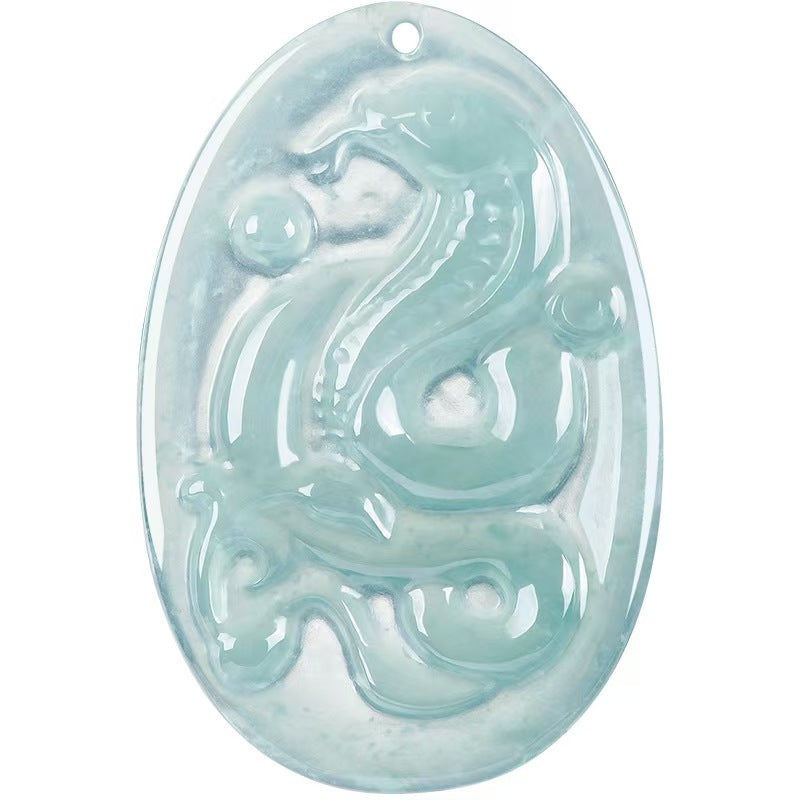 Ice Jade Snake Pendant – Protection, Renewal & Transformation