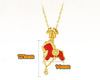 2026 Year of the Horse – Red Enamel “Wish You Wealth” Jewelry Set