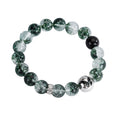 Green Phantom Quartz Bracelet with 925 Silver Butterfly – Crystal of Clarity, Growth & Good Fortune
