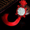 Jade Dragon Boat Car Hanging Ornament – Safe Journey & Success Charm with Red Tassel