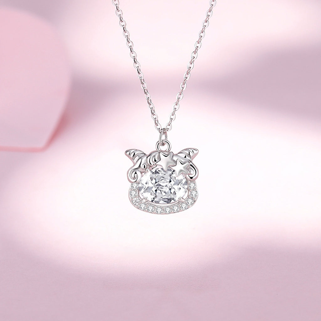 Good Wishes-Lamb & Star Sterling Silver Jewelry Set