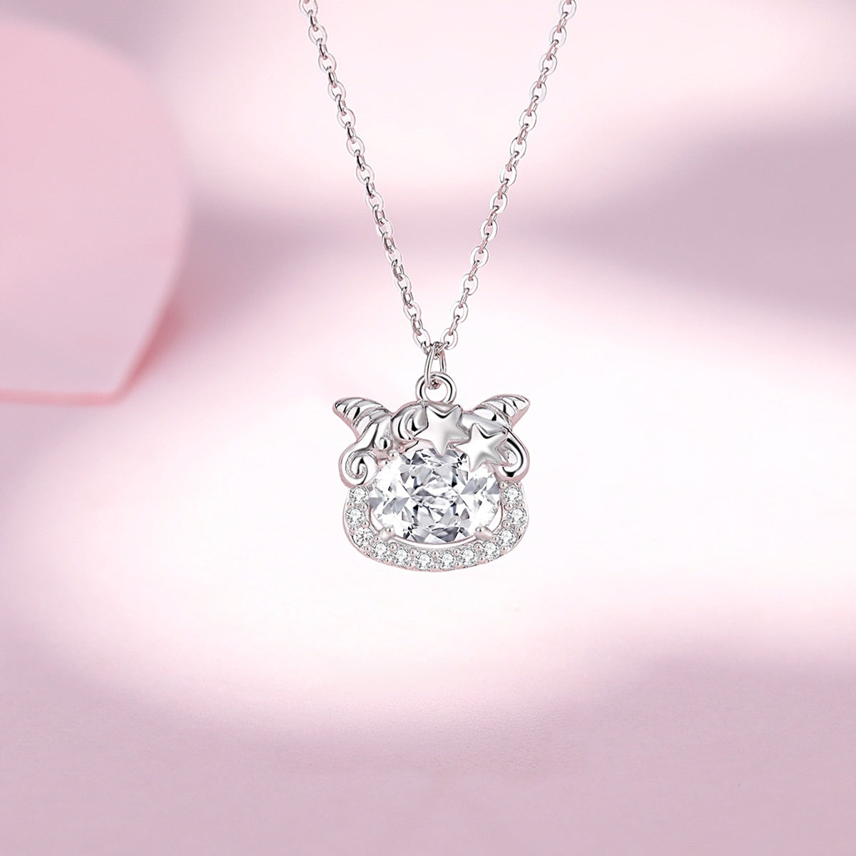 Good Wishes-Lamb & Star Sterling Silver Jewelry Set