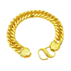 18K Gold Double Pixiu Fu Bracelet-Protection&Luck