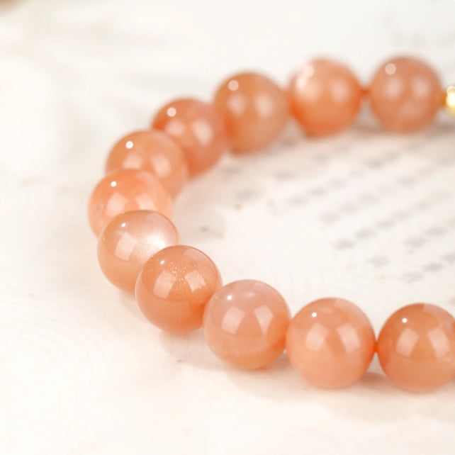 Sunstone "Year of the Horse" Good Fortune Bracelet – 18K Gold Vermeil & Natural Vitality